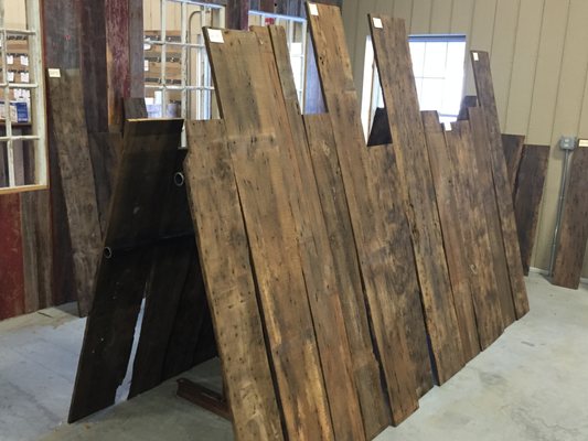 Our Lumber Barn is full of reclaimed you can pick through for millwork and smaller DIY projects.