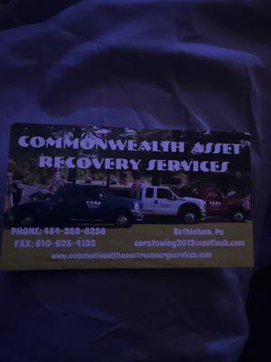 Commonwealth Asset Recovery Services