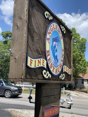 The Angler's Sign in the front