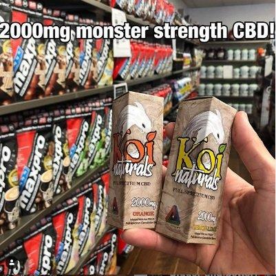 We carry CBD products including KOI and Charlotte's Web brands!