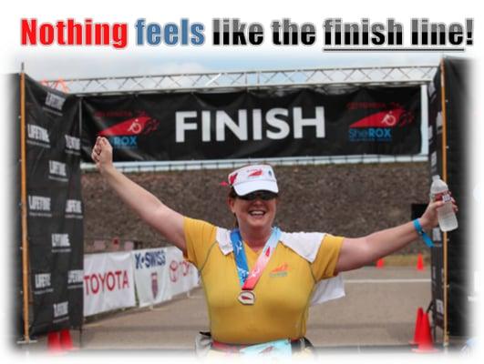 Join me in the adventure of a lifetime! 200 lbs, 53 year old completes her FIRST triathlon! Life is about what you make it - and