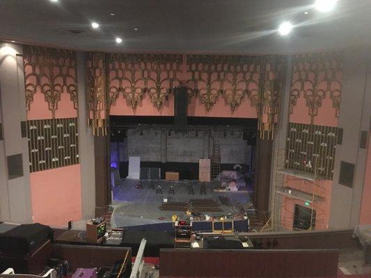 Stage from balcony