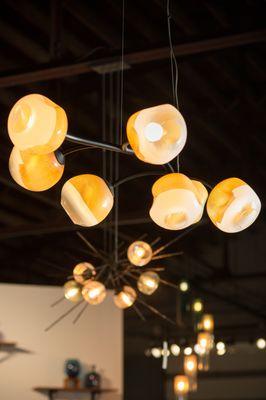 Lexington Glassworks, Asheville's leading glassblowing studio and gallery is also a Lighting Design Studio.