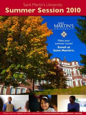 Saint Martin's University Summer Session ad campaign.