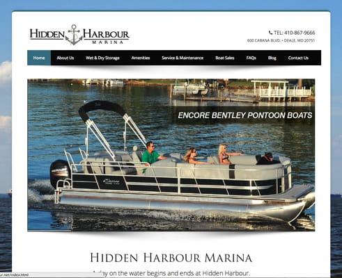 Responsive Web Design for Marina