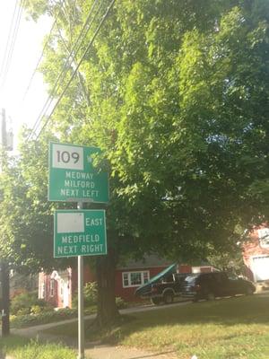 Town Of Millis -- Route 115 @ Route 109 Junction, Millis