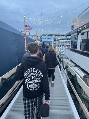 Walkway onto the ship.