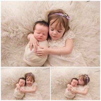 Newborn sessions, how adorable are these two! Siblings and parents are encouraged to be a part of your newborn session!