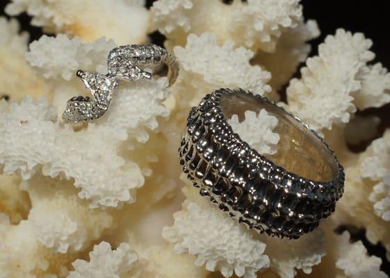 Seahorse Wedding Bands