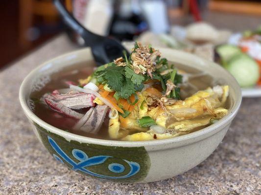 Tricolor Noodle Soup