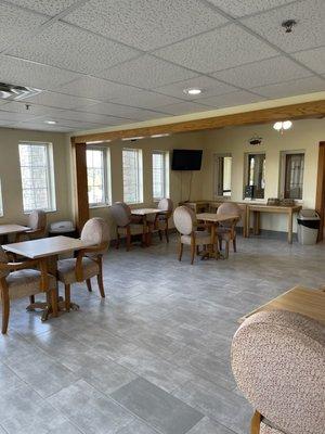 Lobby dining area