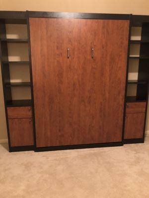 Murphy bed looks like a wall cabinet. They delivered and installed for free.