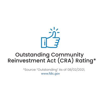 Outstanding CRA rating