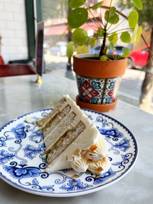 Pina Colada Cake Slice