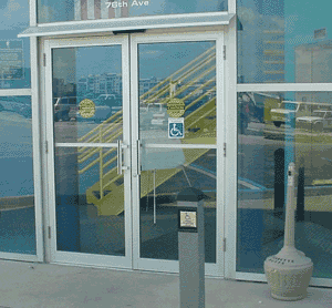 A handicap door system we've installed for our client.