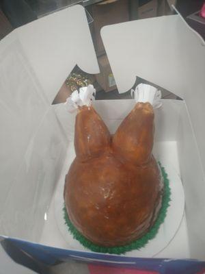 Thanksgiving turkey cake from Baskin Robins