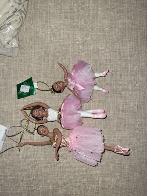 Gorgeous black ballerina ornaments.