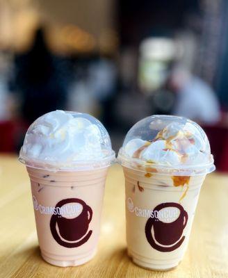 Strawberry Shortcake Mocha and crimson cup Mocha