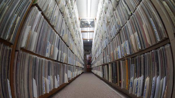 The Legendary Hall Of Vinyl! Over 60,000 LPs categorized & alphabetized for your browsing pleasure.