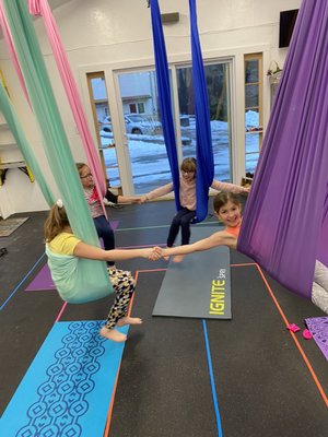 Kids aerial yoga