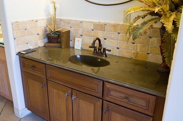 Coffee Cultured Marble vanity top