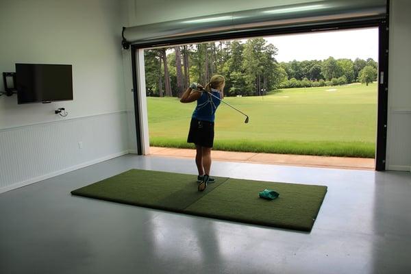 The NEW indoor Learning Center on our renovated driving range features the latest in golf technology to improve ones swing