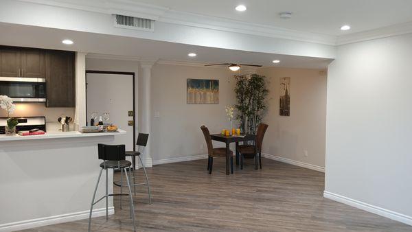 LED trim lighting and central air/heat