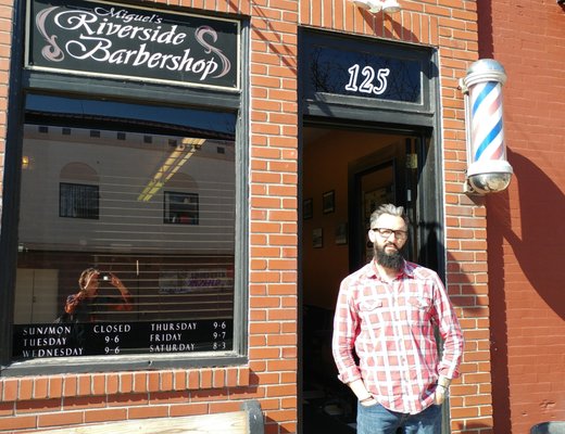 Miguel Velez III, Owner, Miguel's Riverside Barber Shop.