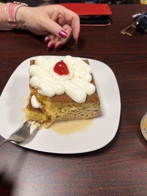 Tres leches cake.