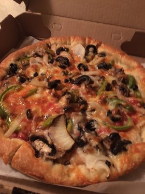 Small vegetarian pizza