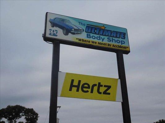 Look for our sign! We no longer have Hertz in house but we can point you in the right direction!