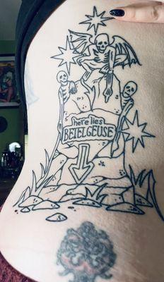 First session of my Beetlejuice tombstone