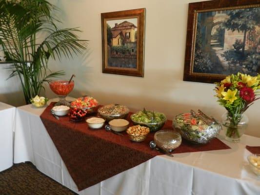 Our buffet style brunch is served in our beautiful new dining room, Fields Steakhouse.