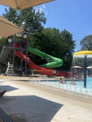 Pool Slide, your child will need to pass the swim test before use.