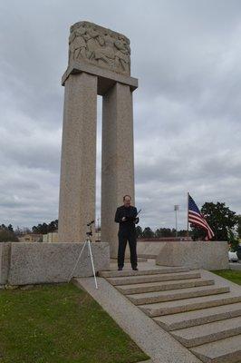 Rev. Fred Parsons speaking at the Memorial Service on March 18, 2021.