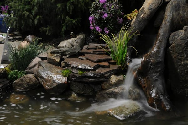 An awesome waterfeature installation in Central, PA.