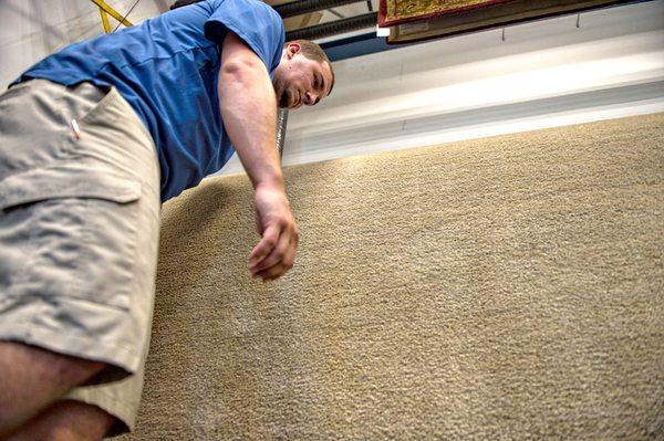 Factory rug cleaning