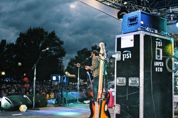 Shakey Graves performing on the main stage at the Westword Music Fest