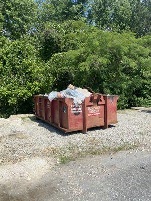 15yard dumpster