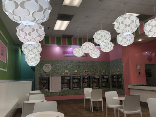 Interior of SweetFrog.