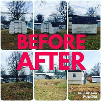 Shed removals are a popular spring service!  Let us help you get your outdoor space back!