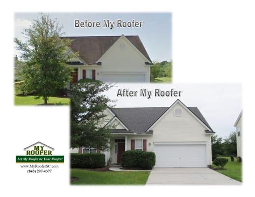 Another Happy Customer who chose My Roofer to be Their Roofer in West Ashley!