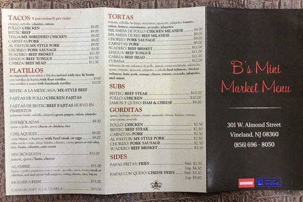 Updated Menus!!