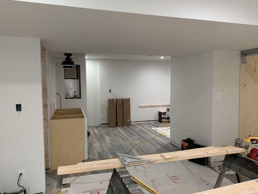 Finished basement