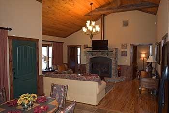 Inside of the 2 bedroom "Lil' Easy" cabin at Trophy Run.