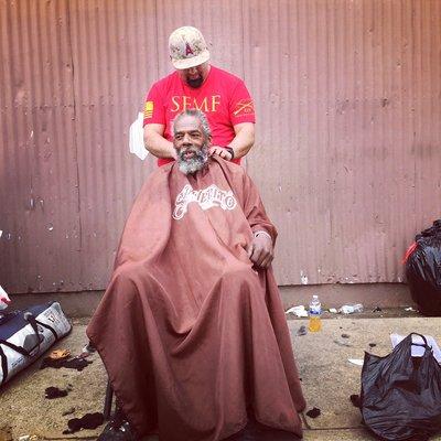 Primo's Barbershop cares about the community, giving out cuts to the homeless