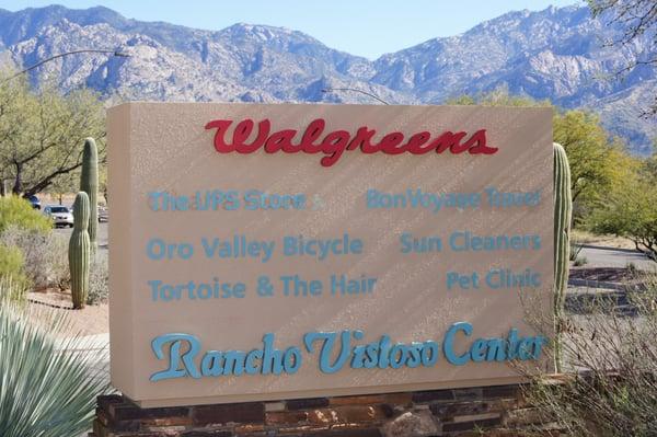 Rancho Vistoso Blvd. sign