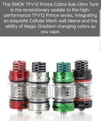 Smok prince cobra tank