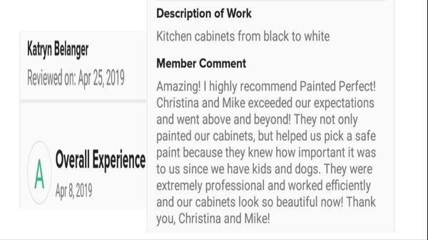 Customer Review of Painted Perfect LLC