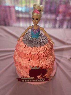 Barbie Doll Birthday Cake